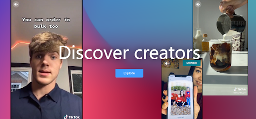 A screenshot of TikTok's Creator Marketplace.
