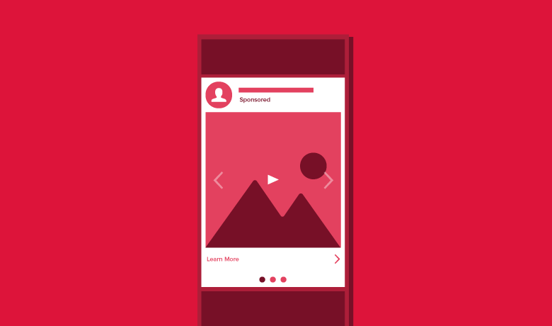 Graphic showing how Instagram carousel videos display on the platform.