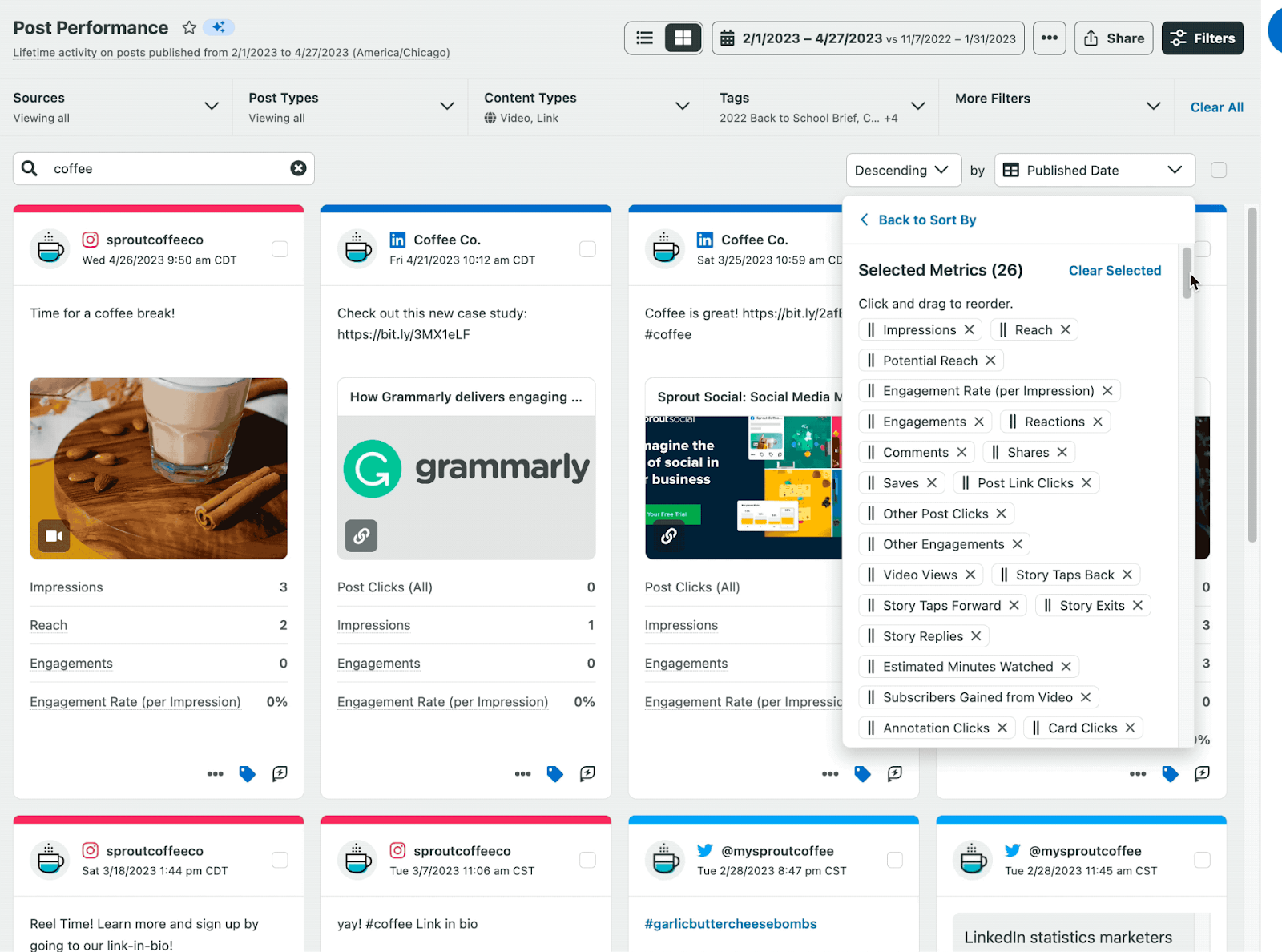 sprout social analytics
