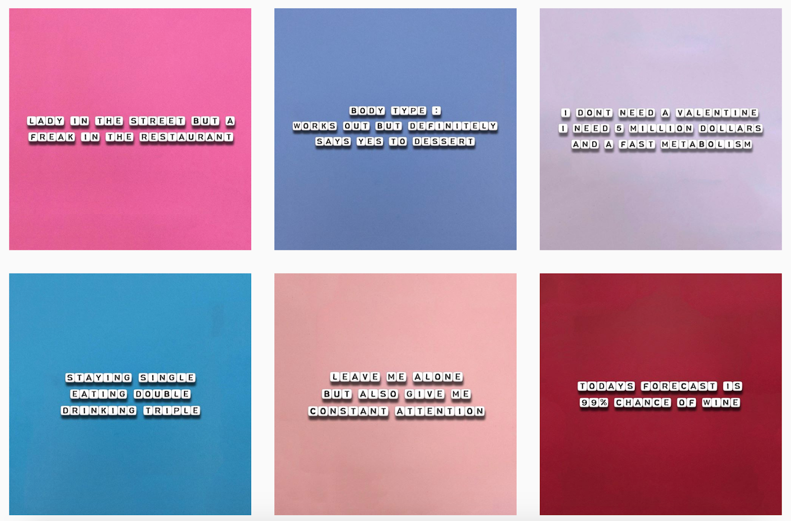 A screenshot from Square Sayings Instagram account.