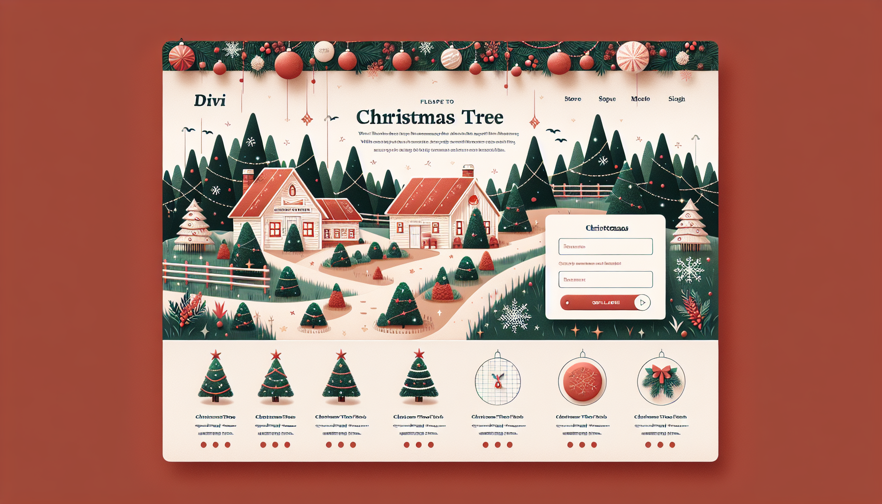 Download the Free Christmas Tree Farm Layout Pack for Divi