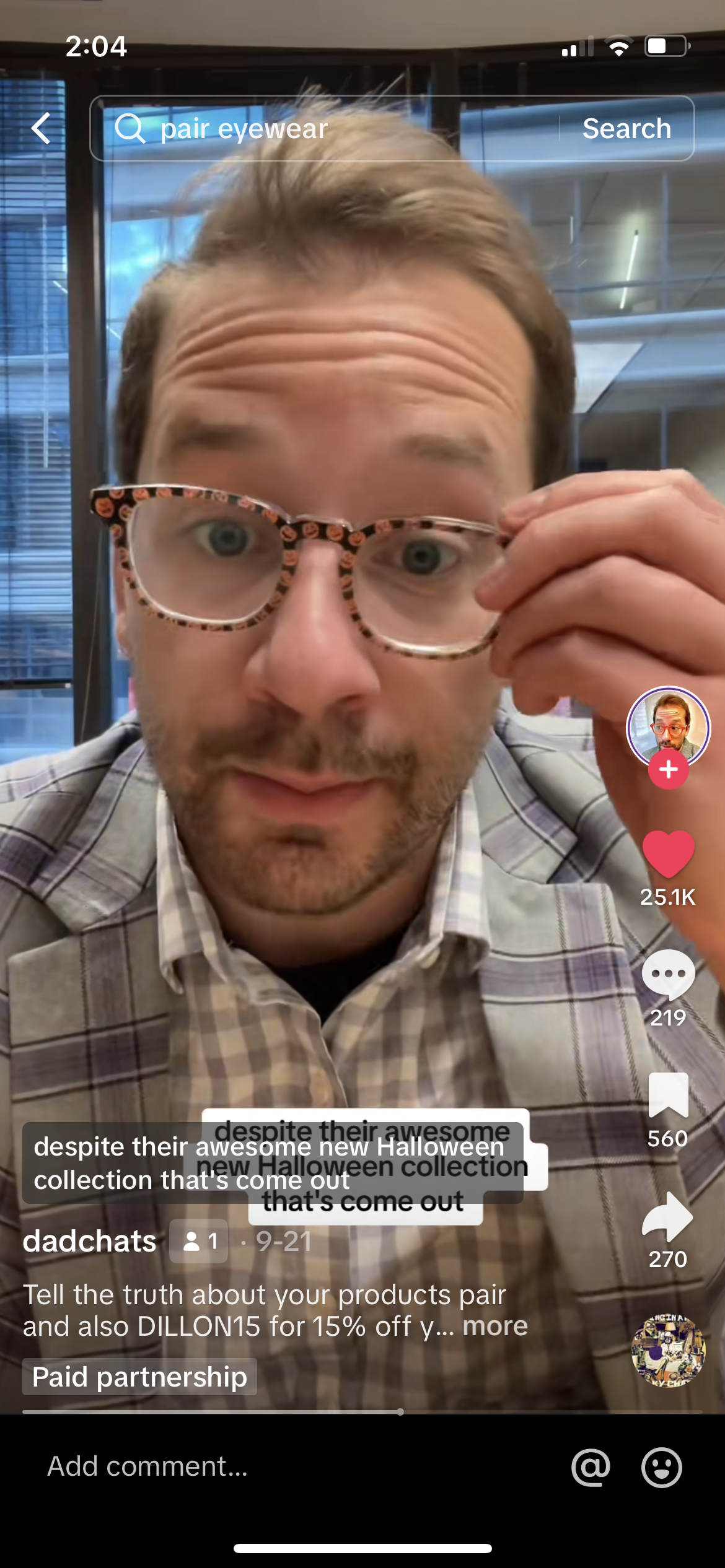 A screenshot of an influencer video on TikTok