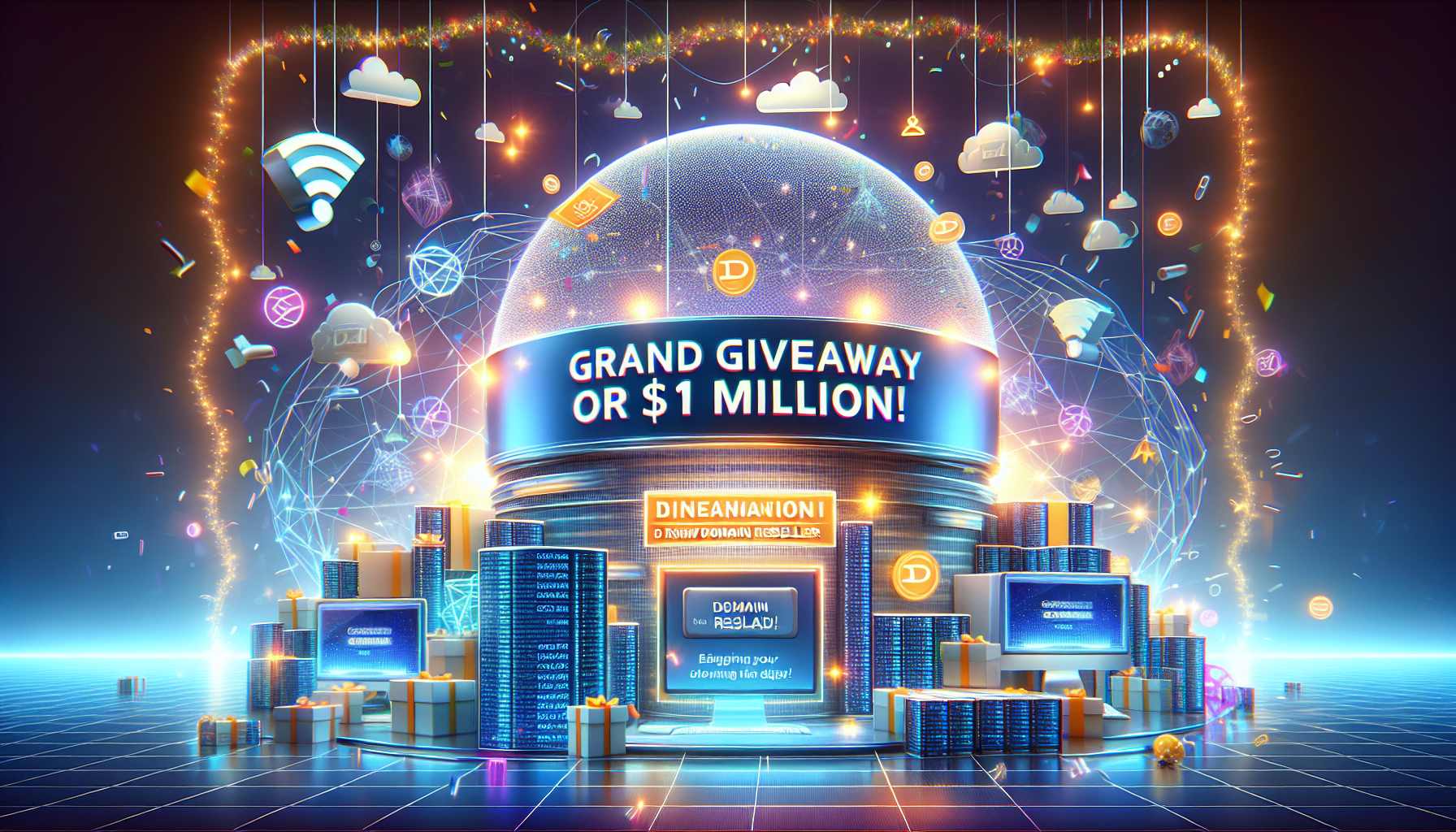 The launch of a new domain reseller is being celebrated with a giveaway of $1 million.
