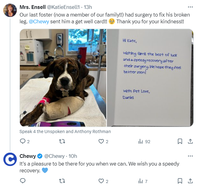 chewy customer engagement example