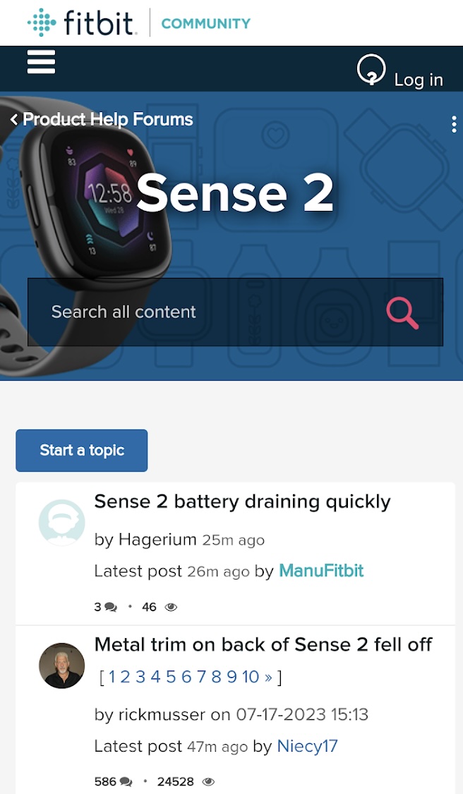 fitbit community forum example