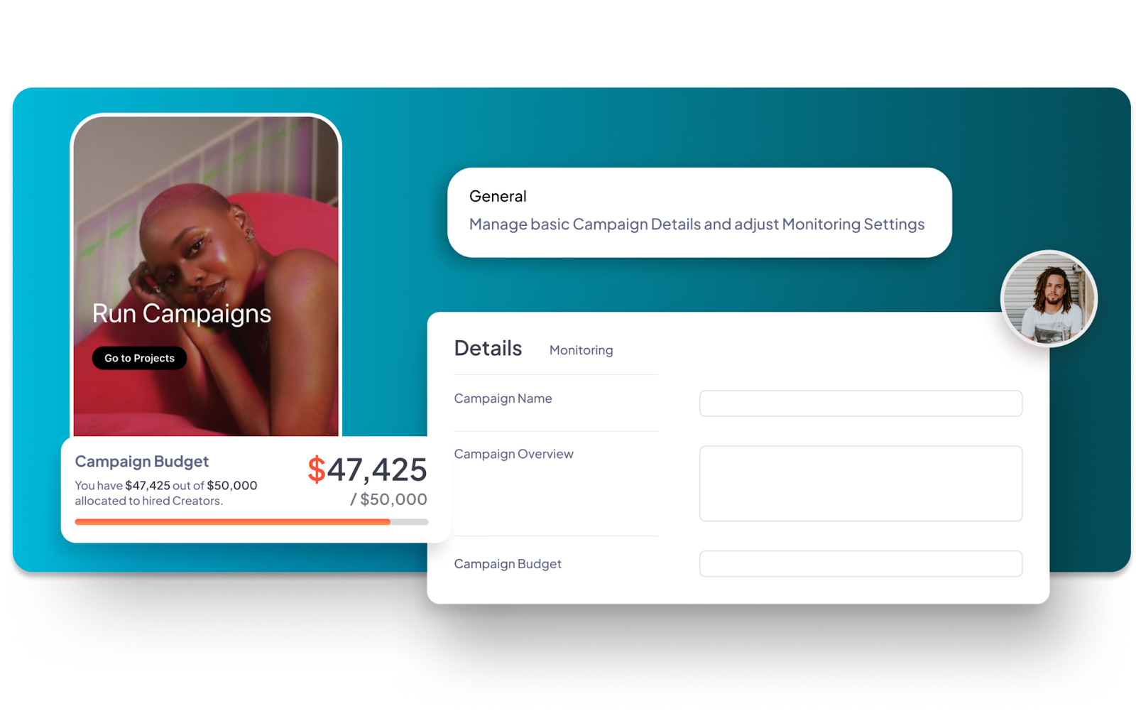 Sprout Influencer Marketing’s Creator and Collaborator portal.