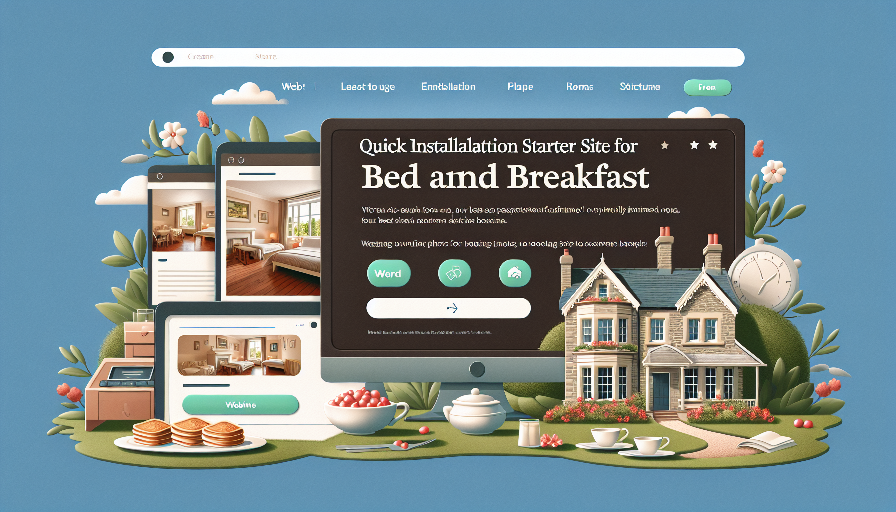 Introducing a Quick Installation Starter Site for Bed and Breakfasts