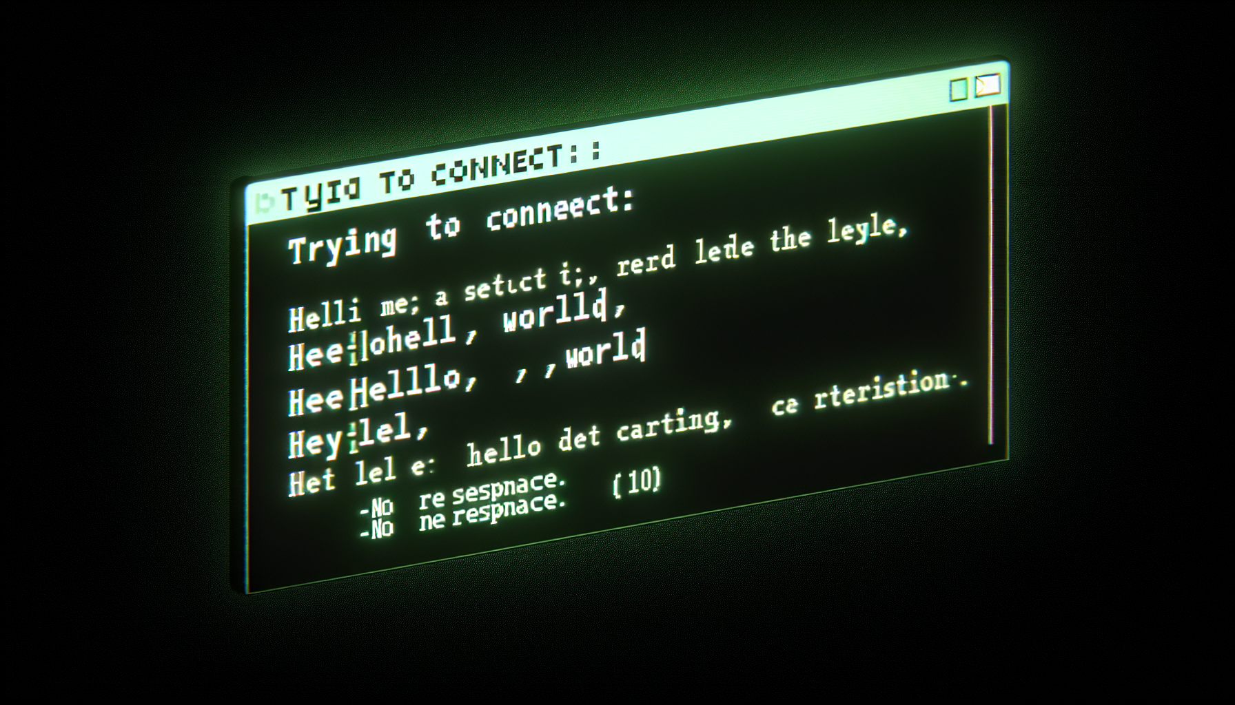 Trying to Connect: Hello, World No Response