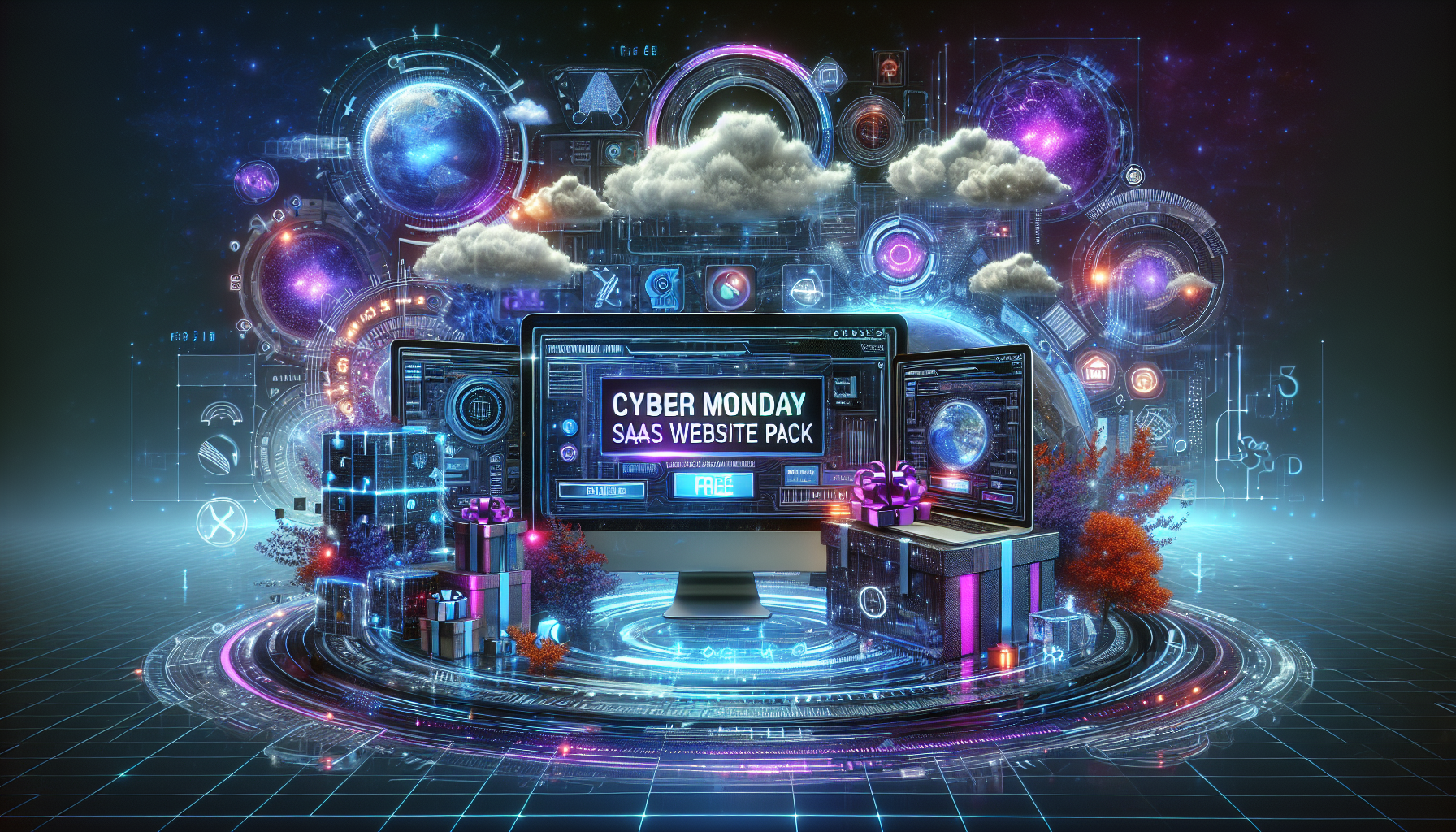 Get Your Free Cyber Monday SaaS Website Pack Today!