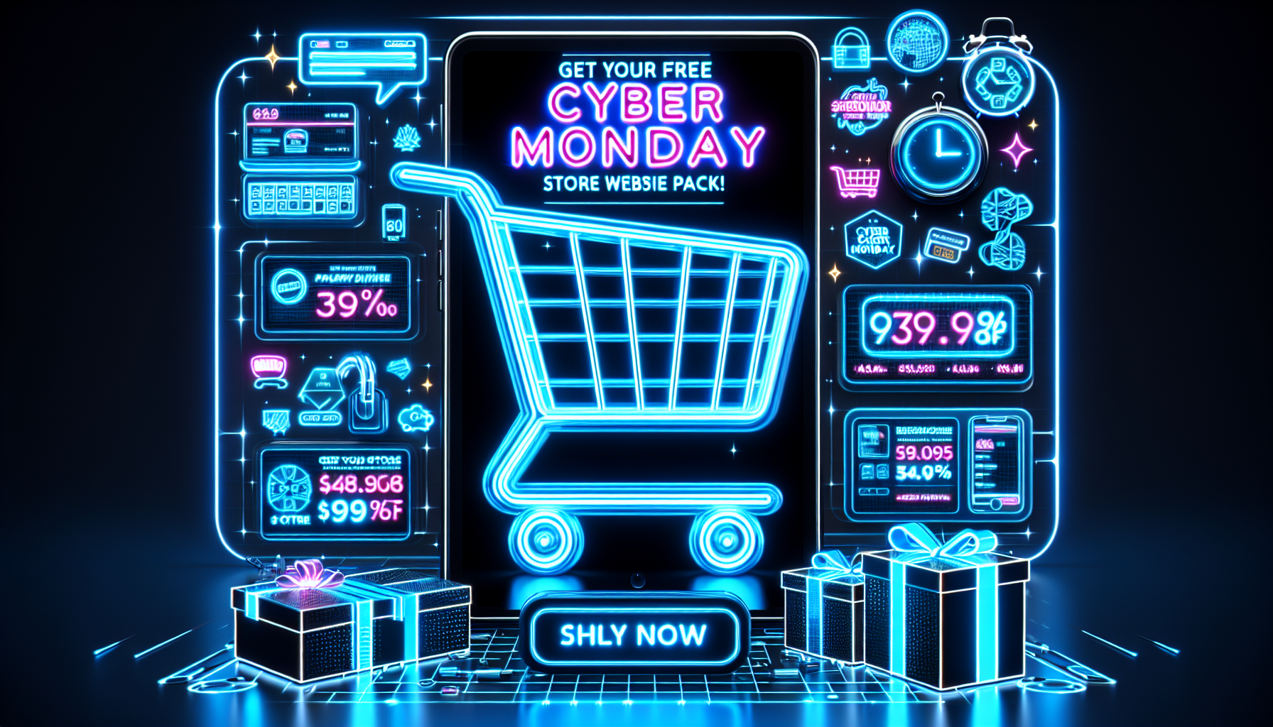 Get Your Free Cyber Monday Store Website Pack Today!