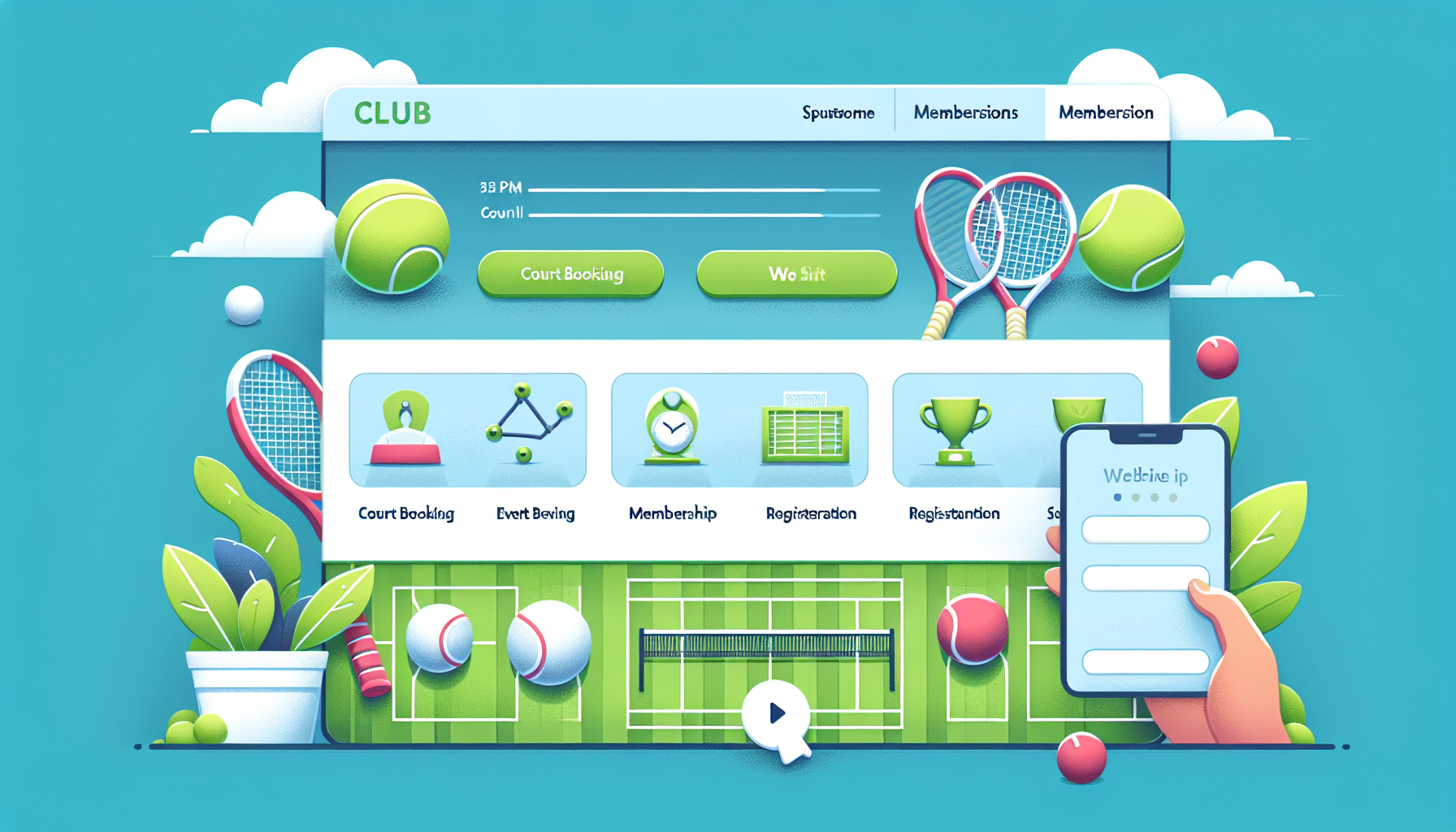 Introducing a Quick Installation Starter Site for Tennis Clubs