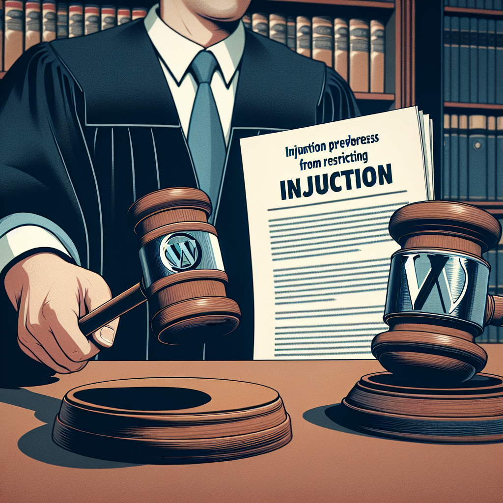Judge Issues Injunction Preventing WordPress from Restricting WP Engine
