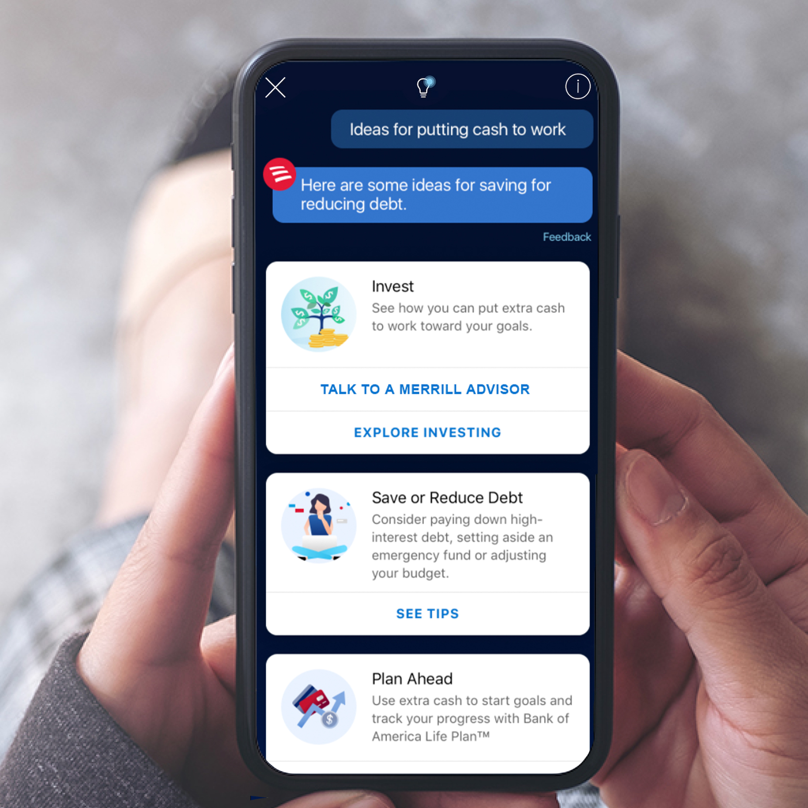 Erica is Bank of America’s AI-powered virtual assistant