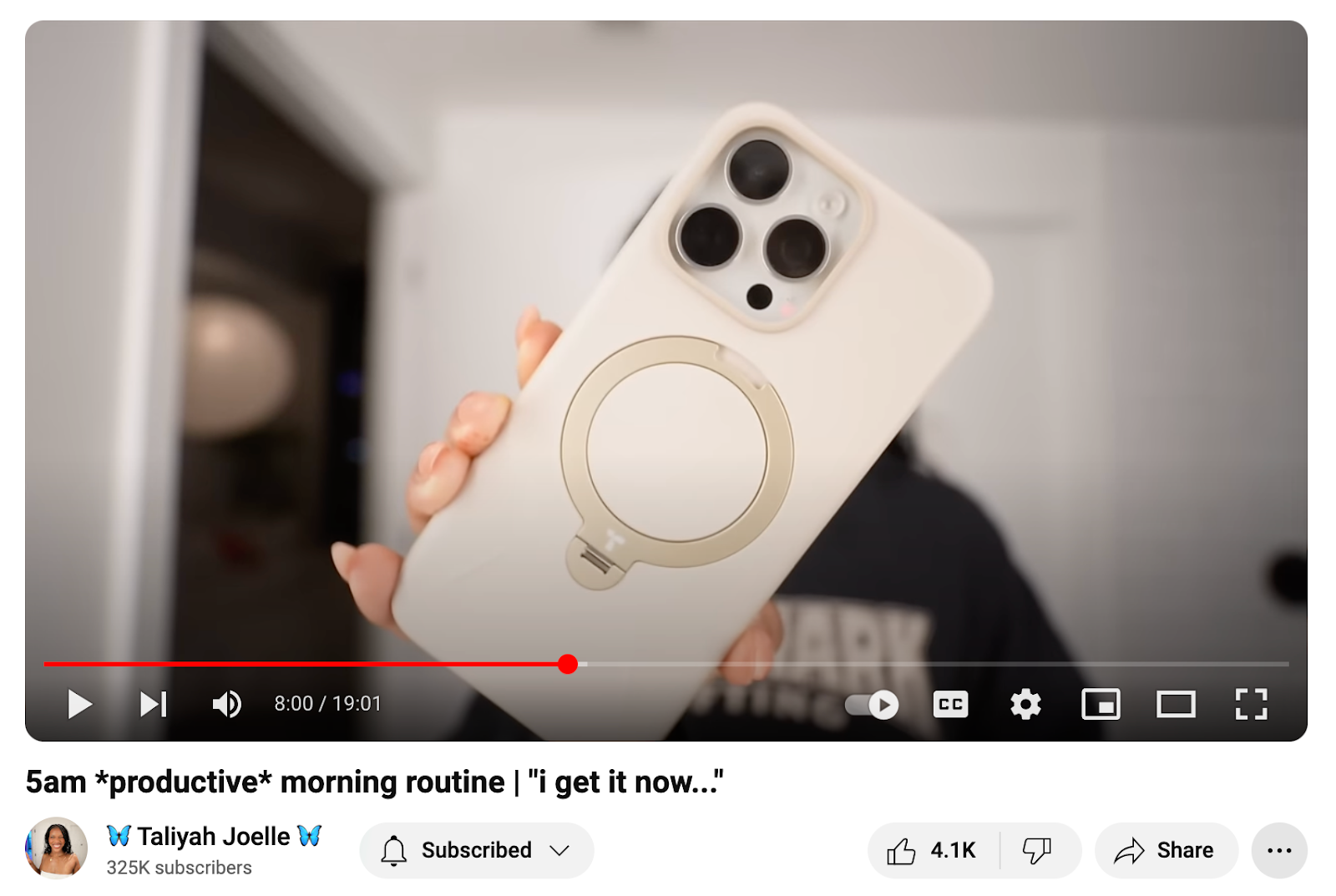 YouTube video from Taliyah Joelle.