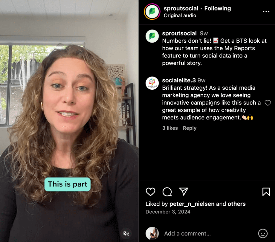 Sprout's video on My Reports tells you how the Sprout team uses it to turn metrics into powerful data stories