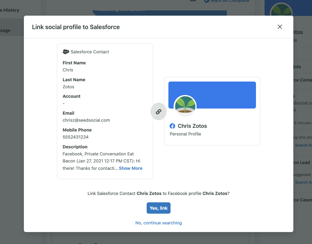 Sprout Social’s social media inbox tool integrates with Salesforce CRM