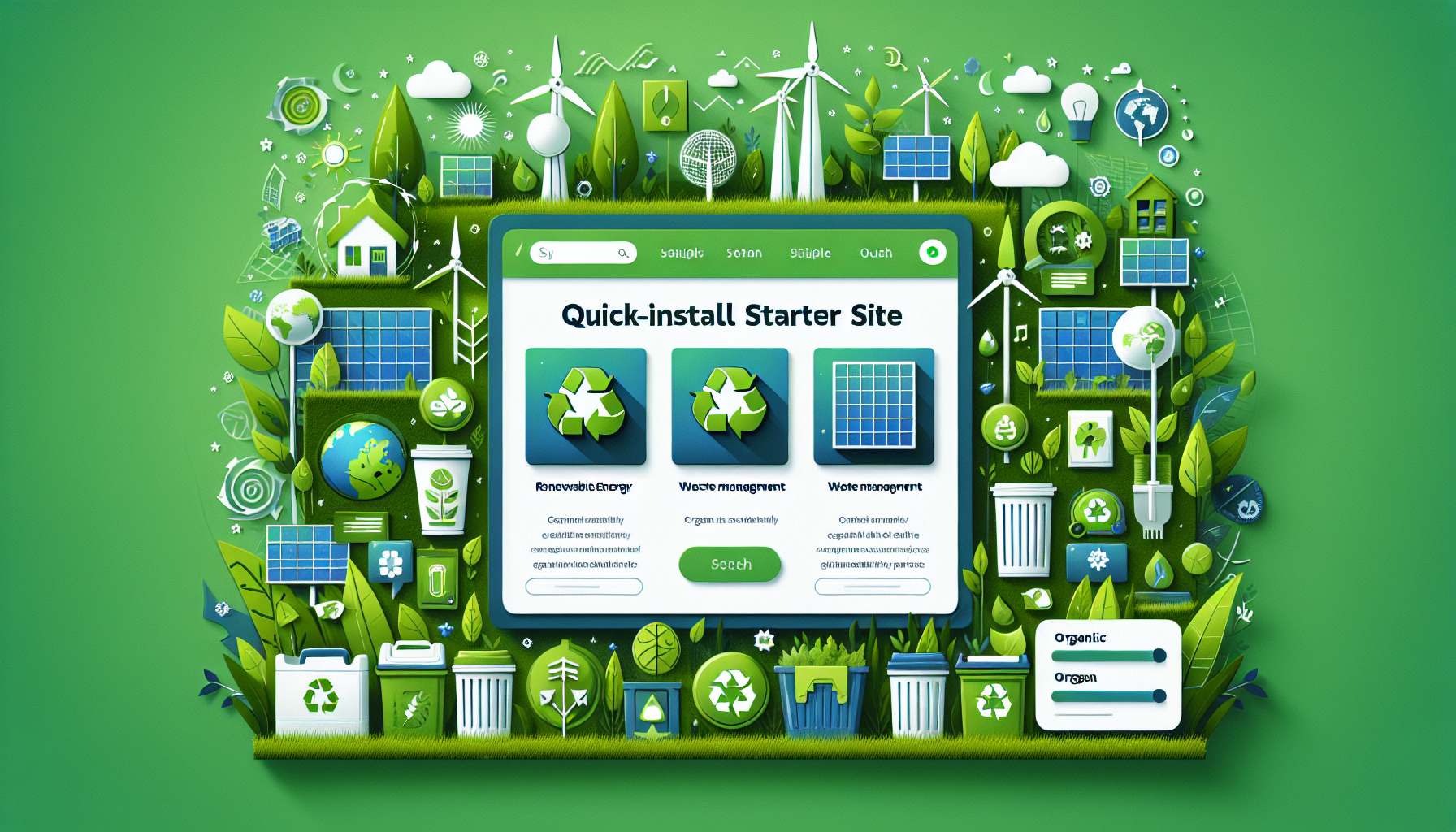 Introducing a Quick-Install Starter Site for Sustainability Initiatives