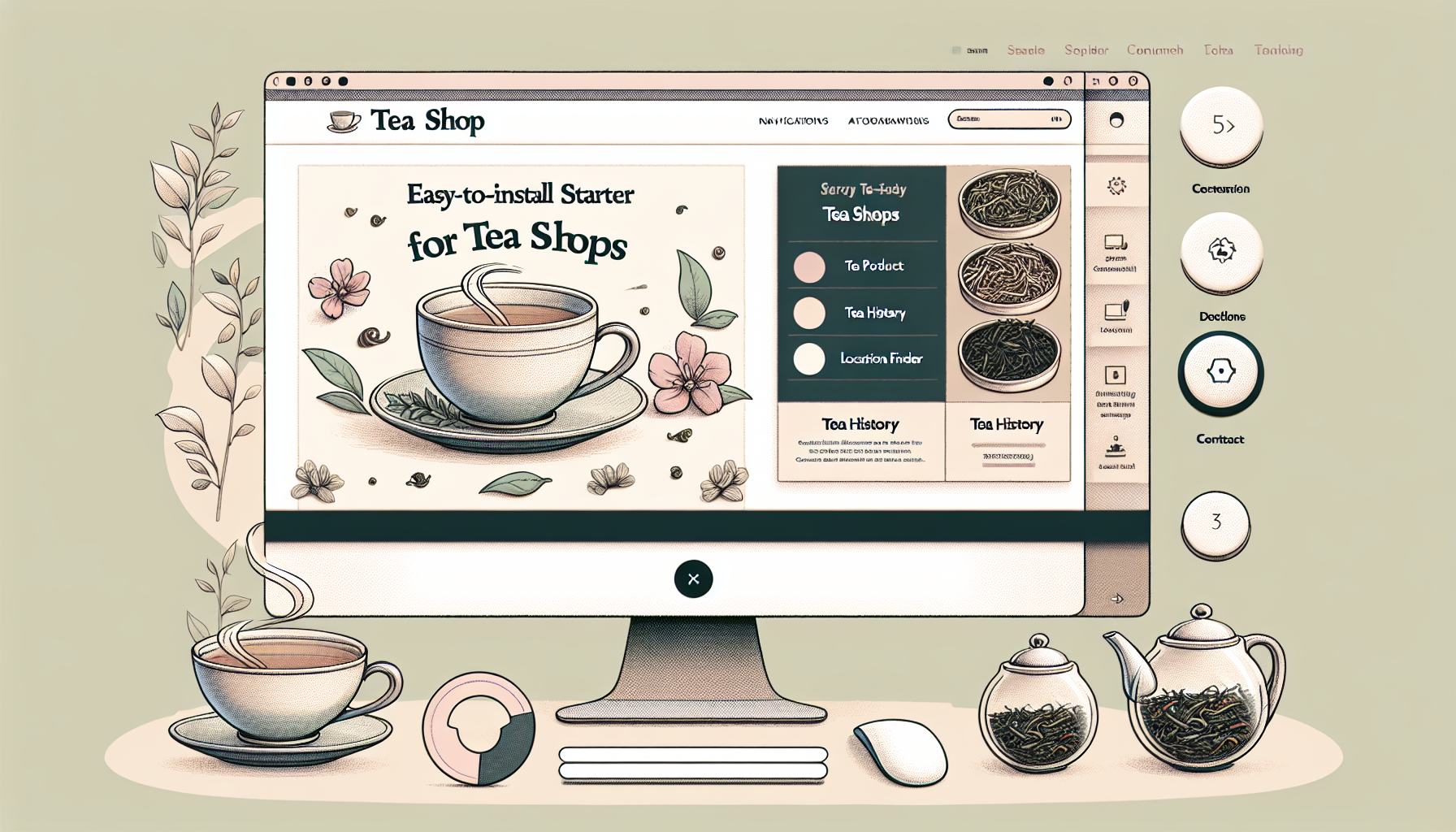 Introducing a Quick Installation Starter Site for Tea Shops